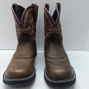 Justin Gypsy L9903 Brown Leather Cowgirl boots 10B